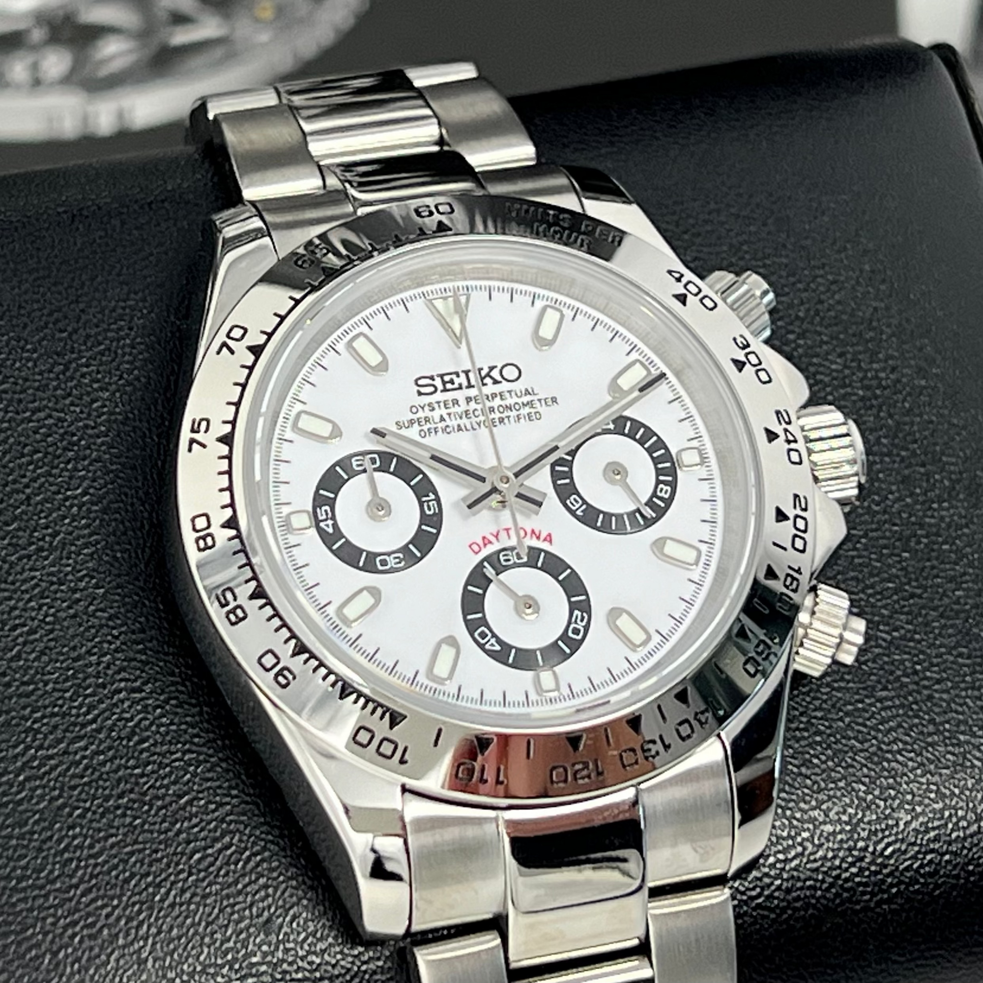 Silver Panda Daytona - Luxury Chronograph | Chrono | Mecaquartz | Mens | Sport Watch | VK63 Quartz | Daytona | Cosmograph
