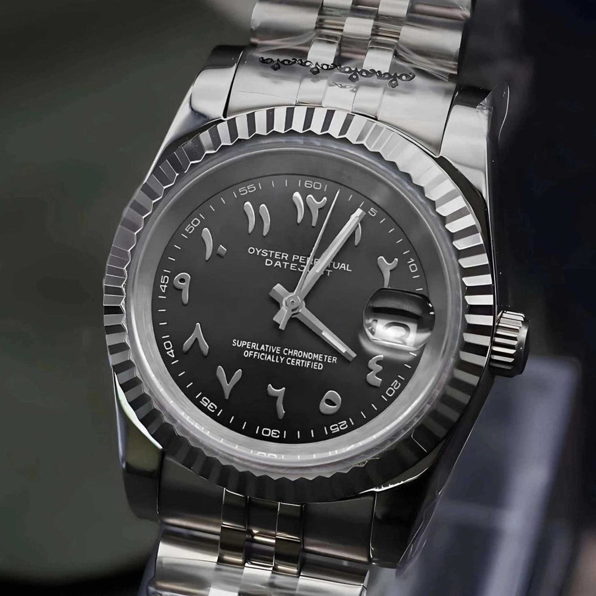 Black Arabic Dial Custom DJ | Watch Mod | NH35 Automatic | Seiko Mod