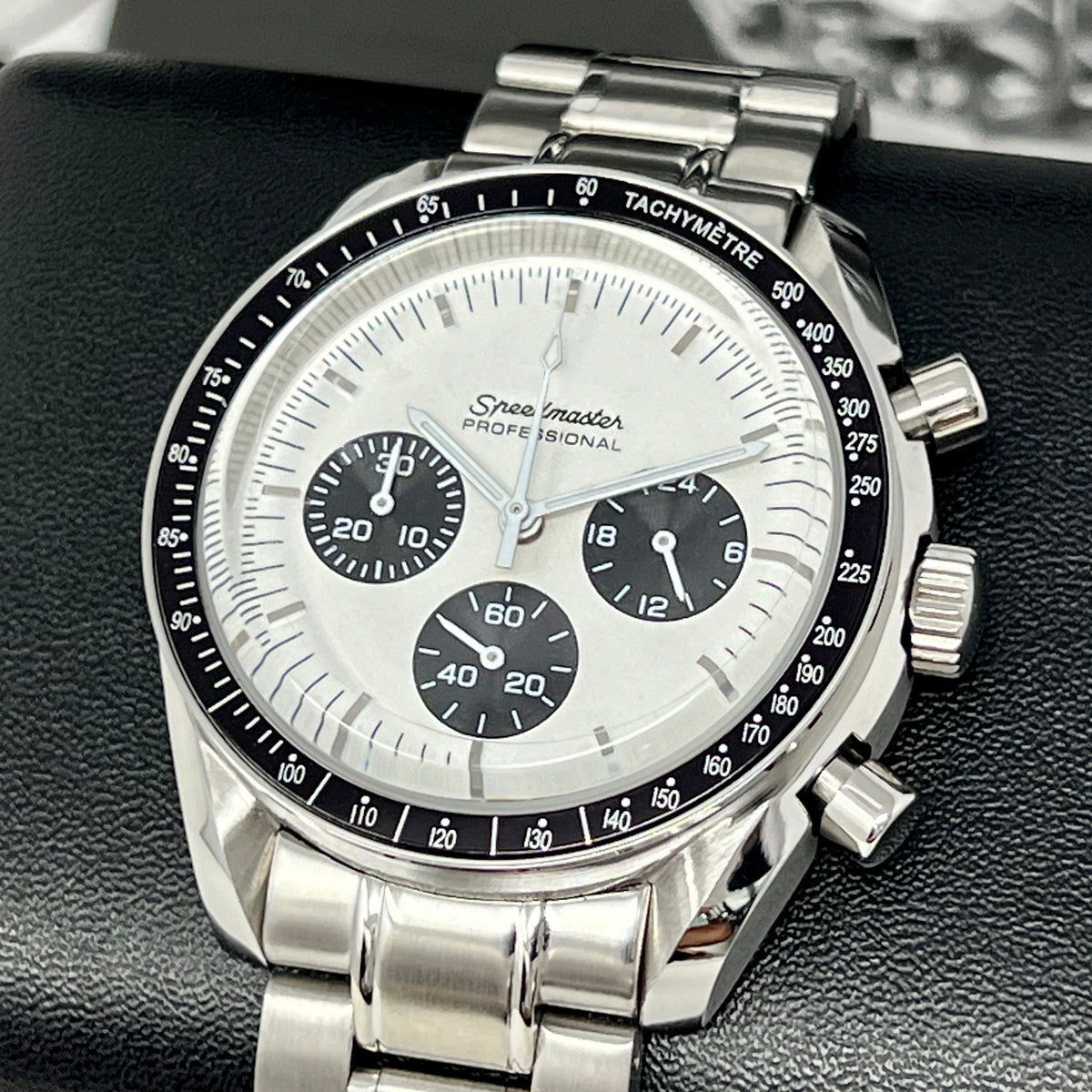 Custom Seiko Panda Chronograph | Speedmaster Style | Speedy Seiko Mod