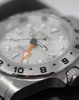 Custom Exp II Watch | White or Silver | 4 Hand GMT | 41mm, Stainless Steel Sports Watch, White Dial, NH34 Automatic Movement