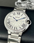 Custom Ballon Bleu Mod | Stainless Steel Watch | 41mm | Classic White Dial | Automatic Watch