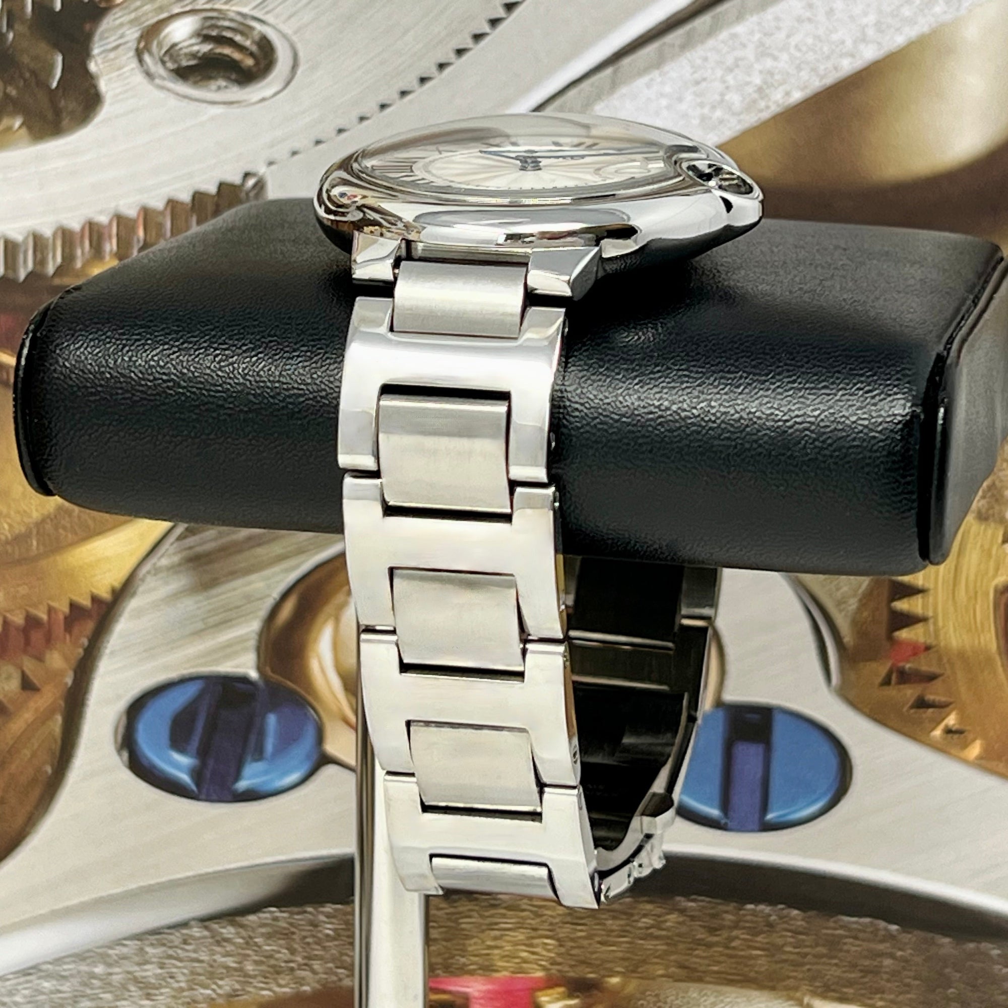 Custom Ballon Bleu Mod | Stainless Steel Watch | 41mm | Classic White Dial | Automatic Watch