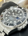 Custom Sub Watch | Stainless Steel | Sapphire Crystal | Ceramic Bezel Mod | Black Watch Mod | NH35 Automatic Movement