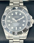 Custom Sub Watch | Stainless Steel | Sapphire Crystal | Ceramic Bezel Mod | Black Watch Mod | NH35 Automatic Movement