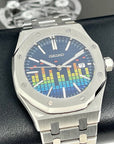 Seikoak Music Edition - Unique Equalizer Watch | Tapisserie Dial | Mod | Watch Mod | NH35 Automatic Movement | Blue Dial