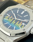 Seikoak Music Edition - Unique Equalizer Watch | Tapisserie Dial | Mod | Watch Mod | NH35 Automatic Movement | Blue Dial