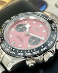 Chrono Black Bay Pink Watch on Jub Bracelet | Luxury Chronograph | Mecaquartz Movement | VK63