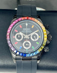 Rainbow Daytona - Luxury Chronograph | Black | Mecaquartz | VK63 Quartz | Daytona | Cosmograph