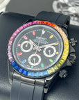 Rainbow Daytona - Luxury Chronograph | Black | Mecaquartz | VK63 Quartz | Daytona | Cosmograph