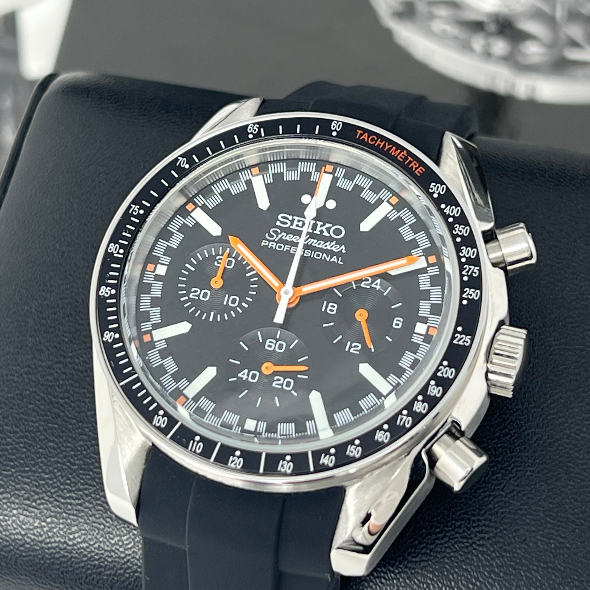 Custom Speedy Orange | Chronograph | Mod | Watch Mod | Custom Watch | Diver | Dive Watch | Men's Watch | Speedy