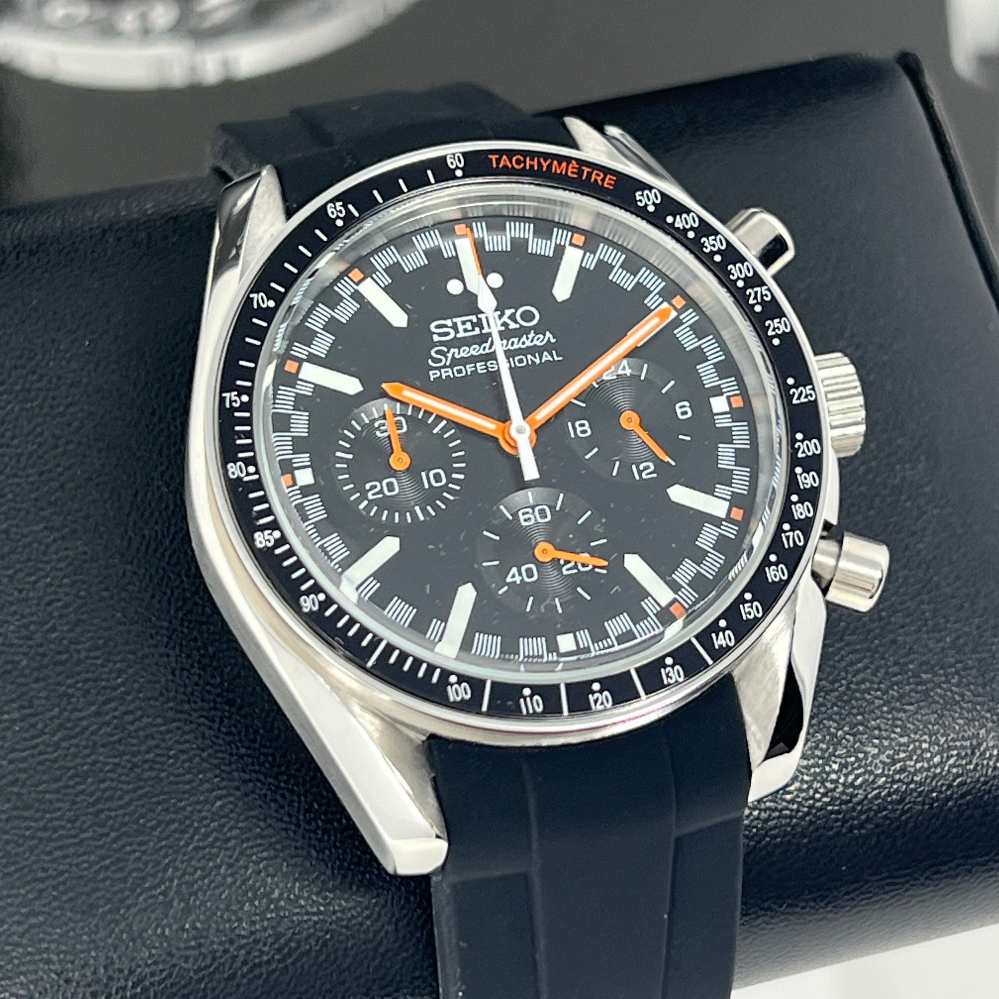 Custom Speedy Orange | Chronograph | Mod | Watch Mod | Custom Watch | Diver | Dive Watch | Men's Watch | Speedy