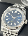 Royal Blue Datejust 40mm | Fluted Bezel | Jub | NH35 | Watch Mod | DJ40 | Glow in the Dark | Fluted Bezel | Blue Dial | Date just