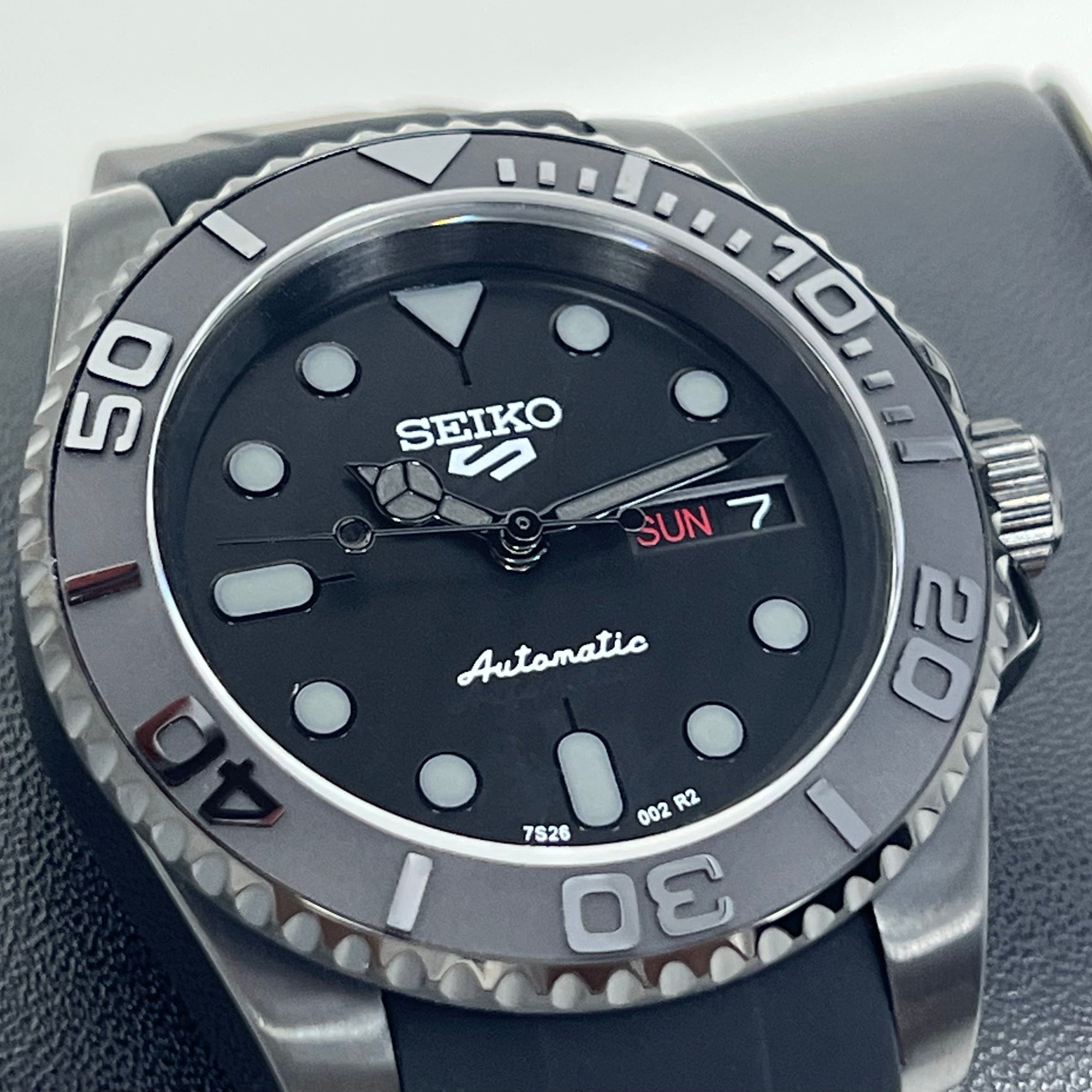 Custom Yacht 5 Mod - All Black | Stainless Steel | Men's Watch | Mod | Watch Mod