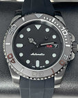 Custom Yacht 5 Mod - All Black | Stainless Steel | Men's Watch | Mod | Watch Mod