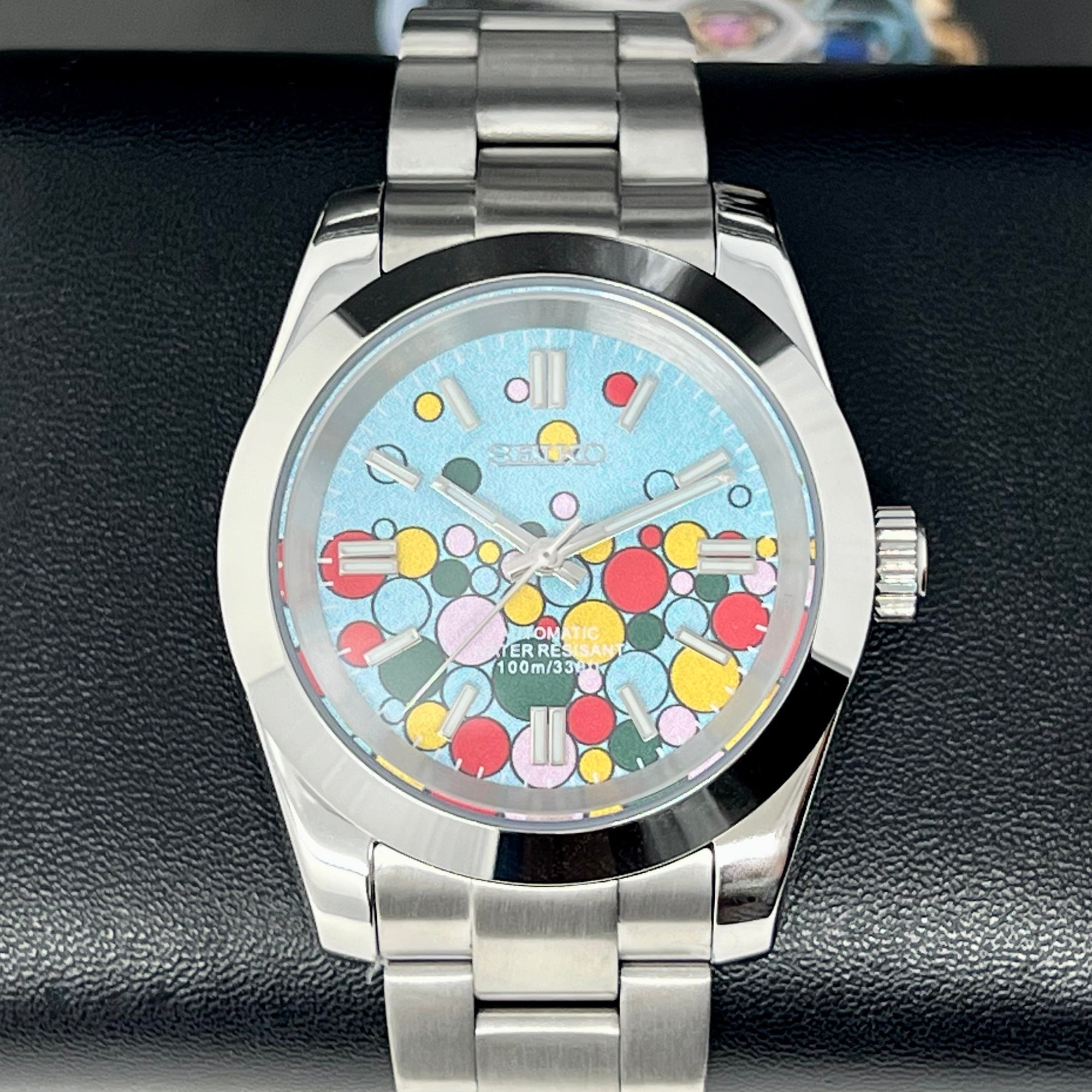 Custom Bubble Celebration Watch Mod | 36mm or 39mm | Luxury Automatic Mod Watch | NH35 Automatic Movement
