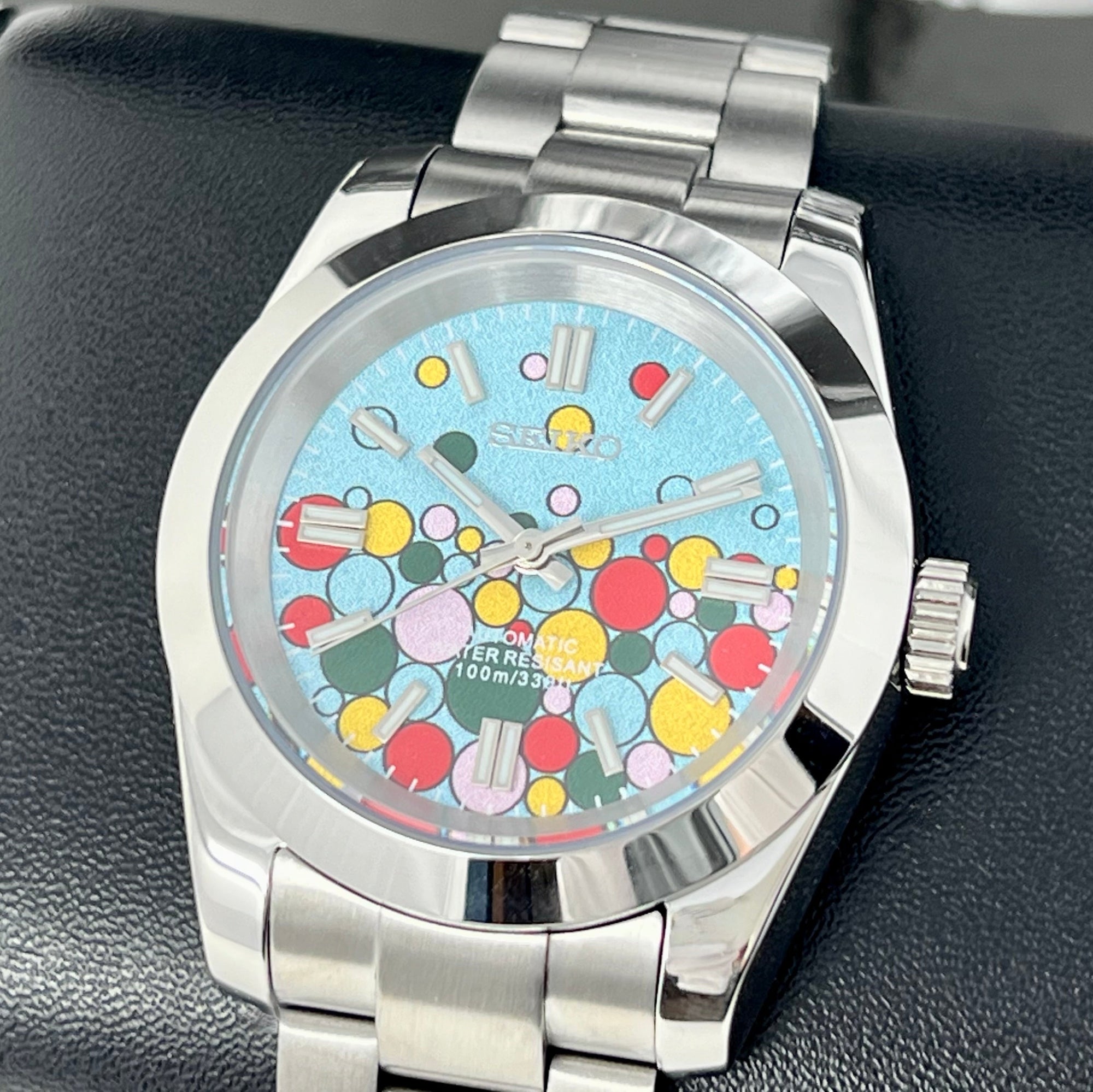 Custom Bubble Celebration Watch Mod | 36mm or 39mm | Luxury Automatic Mod Watch | NH35 Automatic Movement