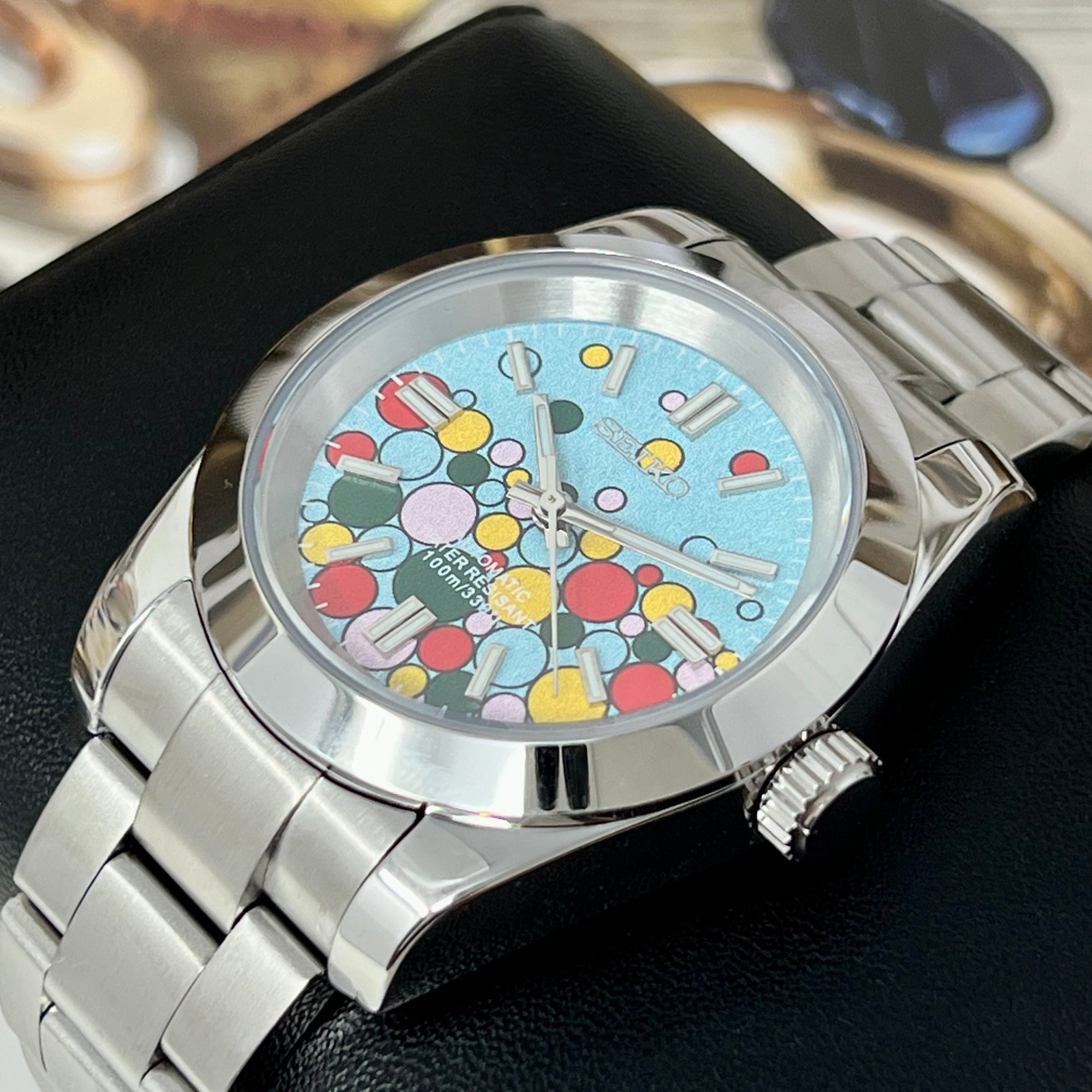 Custom Bubble Celebration Watch Mod | 36mm or 39mm | Luxury Automatic Mod Watch | NH35 Automatic Movement