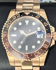 Custom Rootbeer GMT | Stainless Steel Sport Watch | Bronze Watch | Gold Watch | Rose Gold | Mod | Watch Mod | Mens Women