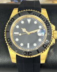 Custom Gold Yacht - Clean Dial - Gold and Black Custom Built | Dive Watch | Yachting | Yellow Gold | Mod | Custom Mod | Watch Mod | Diver