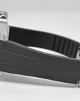Custom Carbon Fiber Yacht with Red Second Hand | Modern Stainless Steel Sport Watch |