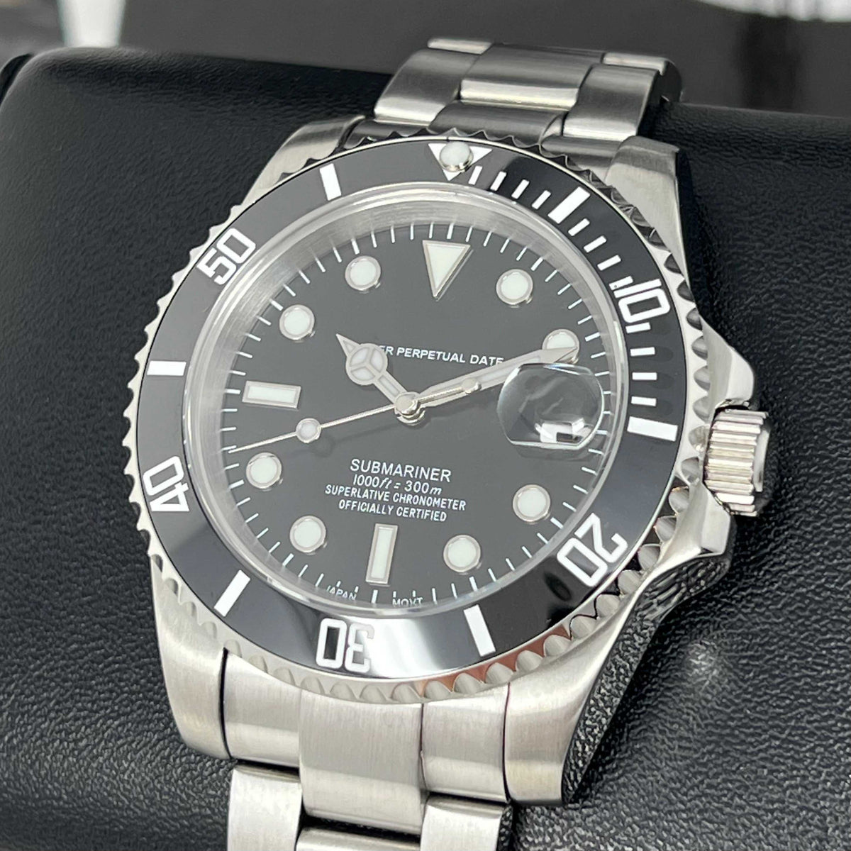 Custom Tuxedo Submariner Black Mod | NH35 Automatic Watch | Seiko Mod
