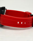Custom Stealth Blackout Yacht | SKX007 | Men's Watch | Dive Watch | Red Rubber | Mod | 100M | Custom Mod | Watch Mod | Diver