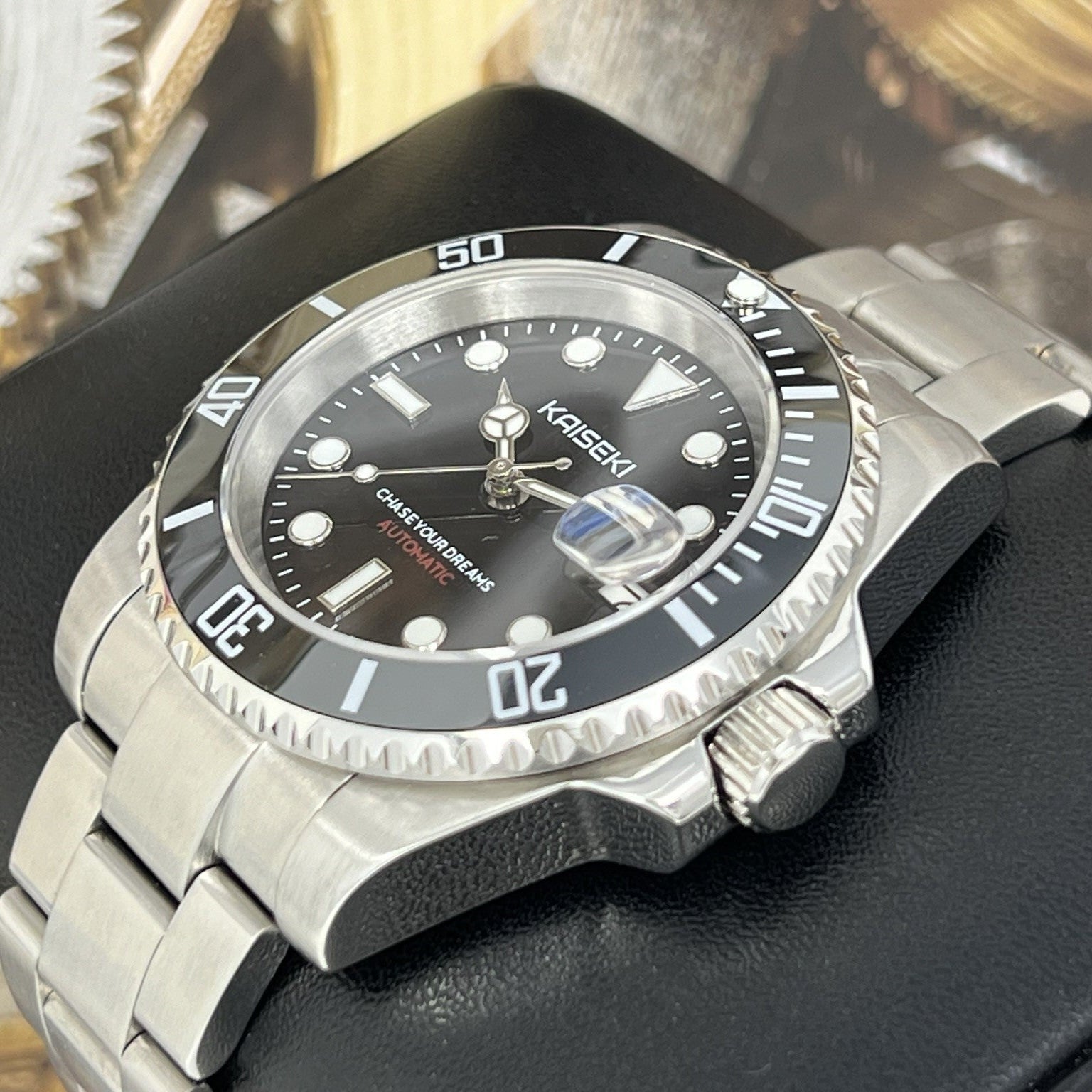 Elite Edition - Kaiseki Luxury Sub Wristwatch | Sapphire, Oyst Bracelet, Ceramic, Mod, Watch Mod, NH35 Automatic 41mm