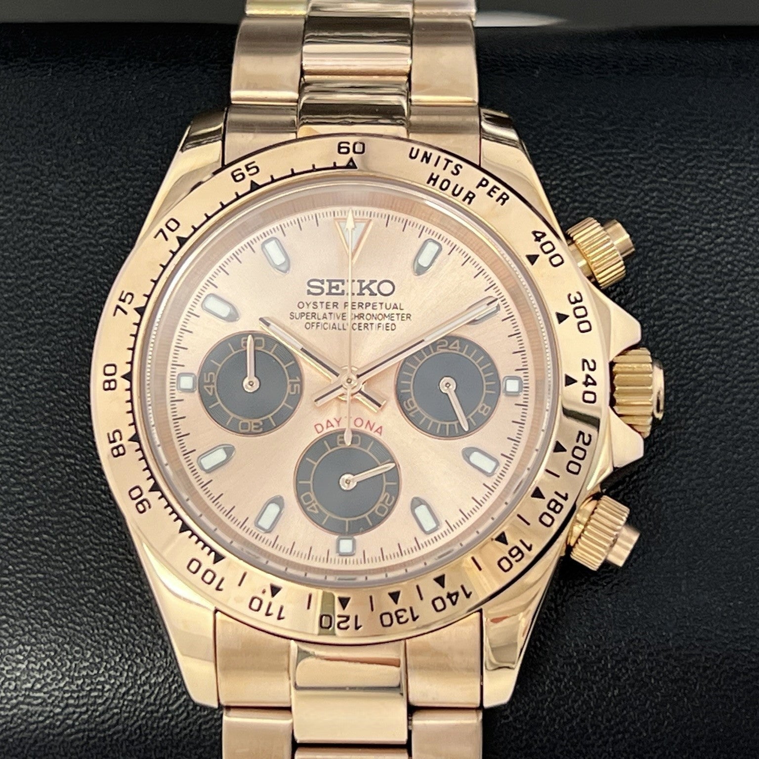 Rose Gold Daytona - Luxury Chronograph | Chrono | Mecaquartz | Mens | Sport Watch | VK63 Quartz | Daytona | Cosmograph