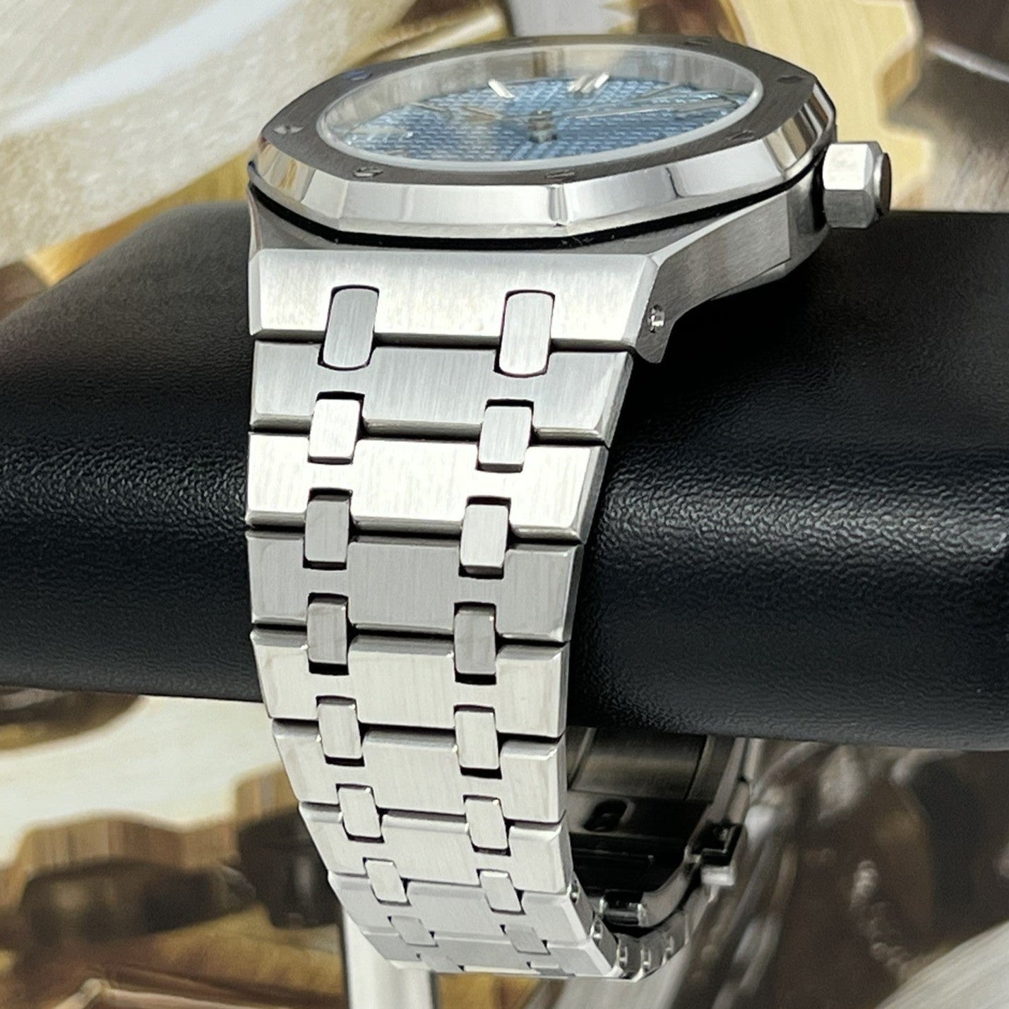 Seikoak - Sky Blue Watch | Mod | Sky Blue Dial | Watch Mod | Custom Watch | NH35 Automatic Movement | 42mm | Steel Sport | Timepiece