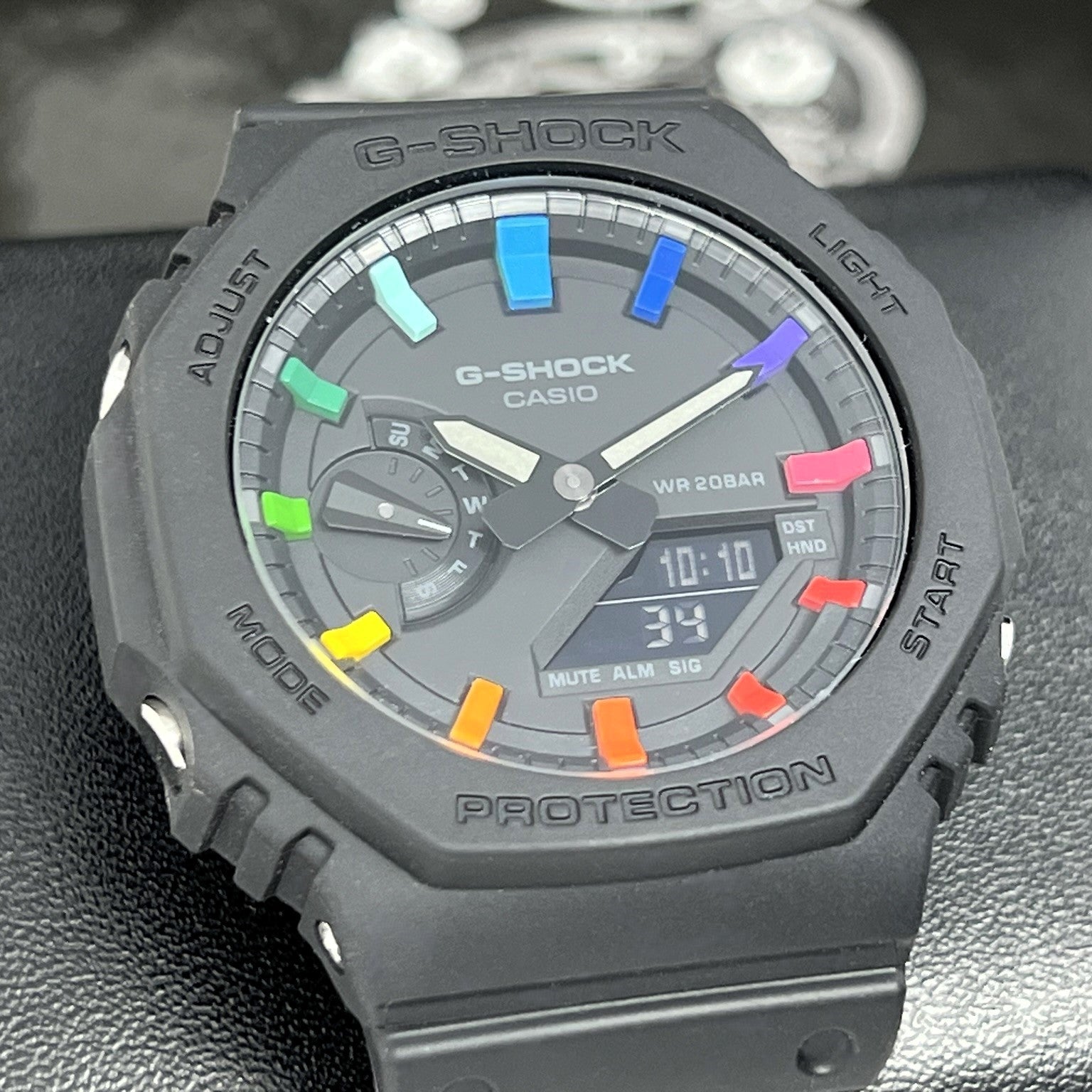 G-Shock CasiOak Black Rainbow Mod | GA-2100 | Colorful Mod | Rainbow