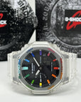G-Shock Casioak Jellyfish Rainbow Mod | GA-2100 Jellyfish | Colorful Mod | Rainbow Skeleton