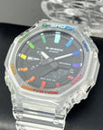 G-Shock Casioak Jellyfish Rainbow Mod | GA-2100 Jellyfish | Colorful Mod | Rainbow Skeleton