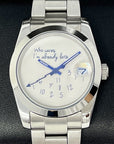 Custom Who Cares I'm Already Late - 36mm or 39mm, Luxury Automatic Watch, NH35 Movement, Mod, Watch Mod