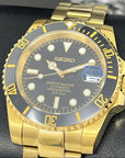 Custom Gold Sub - Gold and Black Custom Built, Yellow Gold Dive Watch, Mod, Custom Mod, Watch Mod, Diver