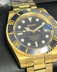 Custom Gold Sub - Gold and Black Custom Built, Yellow Gold Dive Watch, Mod, Custom Mod, Watch Mod, Diver