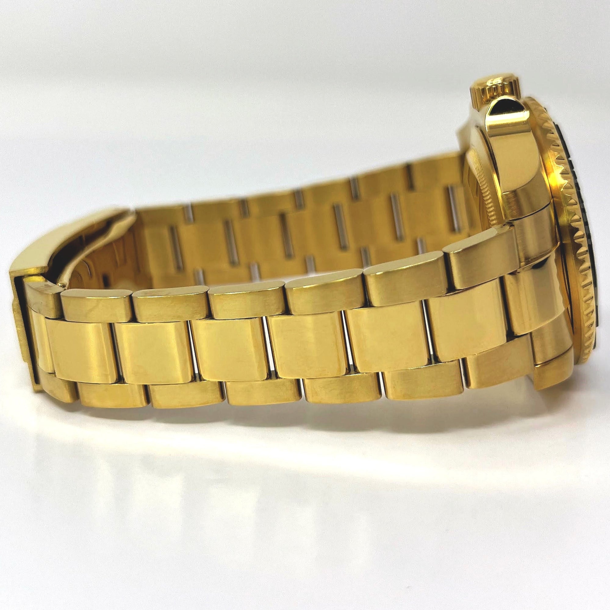 Custom Gold Sub - Gold and Black Custom Built, Yellow Gold Dive Watch, Mod, Custom Mod, Watch Mod, Diver