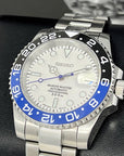 Polar White Batman - Stainless Steel Sport Watch - Custom Sapphire Crystal and NH35 Movement