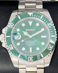 Hulk Sub - Left Handed Edition - Sunburst Green Bezel Lefty Edition | Green | Riddler | Destro | South Paw | Oyst Automatic NH35 | Men