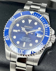 Custom Smurf Sub | Stainless Steel | Sapphire Crystal | Blue Mod | NH35 Automatic Sub