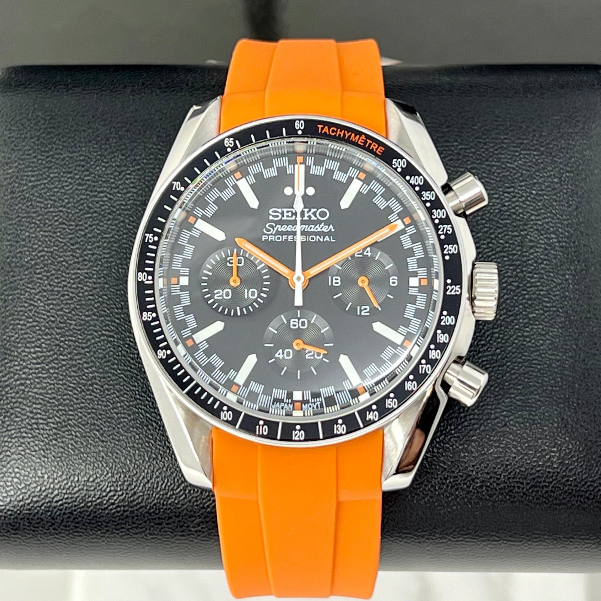 Custom Speedy Orange | Chronograph | Mod | Watch Mod | Custom Watch | Diver | Dive Watch | Men's Watch | Speedy