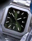 Olive Green Dial with Silver band