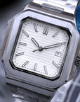 White dial with Silver Band