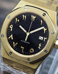 Black Dial with Gold Band