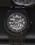 Seikoak Skeleton Watch | Blacked Out See Through Open Heart | Skeleton Watch Movement | Black Wristwatch | Mens Watch | Watch Mod | NH70