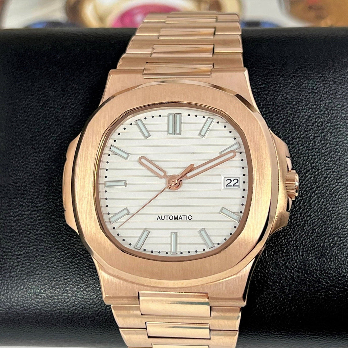 Seikonaut White on Rose Gold | NH35 Automatic | Nautilus