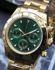 seitona mode green dial with rose gold band