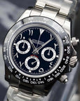 Seiktona Silver Steel Black Chronograph