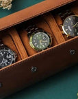 Luxury Leather Watch Roll