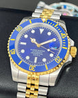 Sunburst Blue - Two Tone Bluesy on Jub , Sapphire Crystal with Ceramic Bezel