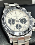 Daytona Modern Date 40mm | Panda Dial | Stainless Steel | Seiktona Seikotona | Chronograph | Chrono | Stopwatch | Steel Sport Watch | VK63